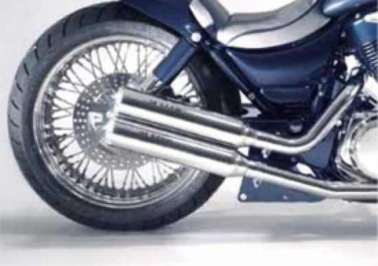 SALE: MILLER - DANDY - silber - 2-2 / Suzuki VS 1400 Intruder / Komplettanl. / EG-BE
