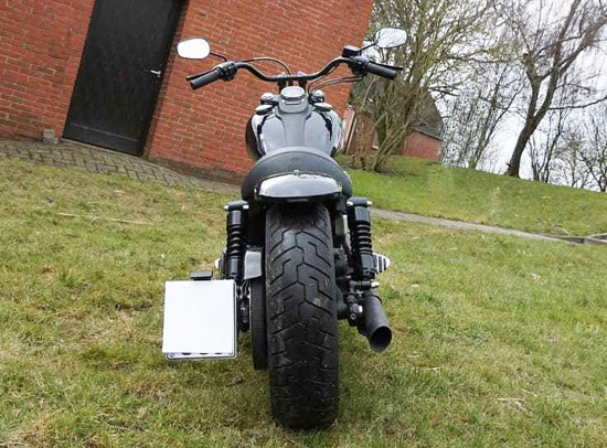 BR - HECKFENDER Stiletto Flat - 215 mm / Stahlblech / geschlossen / Dyna 06 - 17 / Tüv