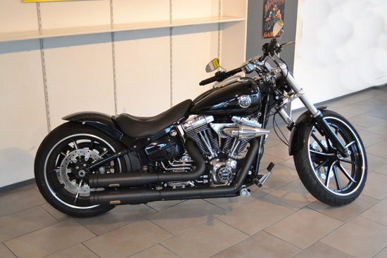 BR - HECKFENDER Stiletto Smooth / Stahlblech 1er-Cut / mittig / Softail 18-up / 200er Hinterrad / Tüv