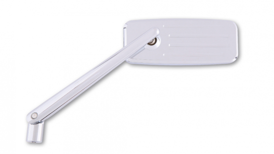 PW ALU-SPIEGEL ACTION / CNC gefräst / Aluminium - chrom / 1 Stck