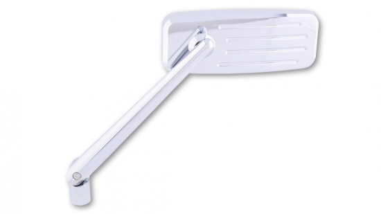 PW ALU-SPIEGEL ACTION / CNC gefräst / Aluminium - chrom / 1 Stck
