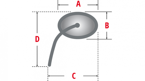 PW ALU-SPIEGEL ACTION / CNC gefräst / Aluminium - chrom / 1 Stck