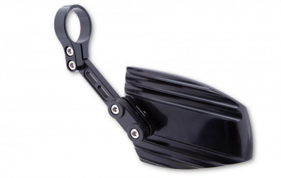 HS Lenkerendenspiegel / universal / WAVE / schwarz / 1 Paar