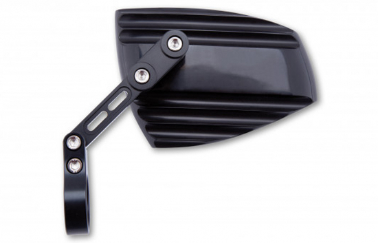 HS Lenkerendenspiegel / universal / WAVE / schwarz / 1 Paar