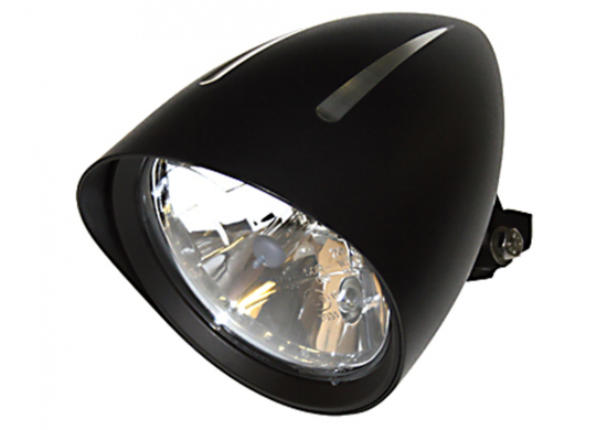 Highsider Scheinwerfer Classic 1 - Extreme - schwarz / mit Schirm / 5-3/4" / E-gepr.