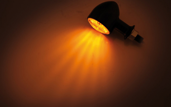 PW MINI-BLINKER - ARIZONA - schwarz / Al / 1 Paar / E-geprüft