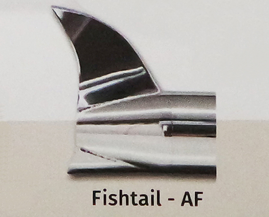 PENZL Neo Classic Auspuffset - Crossover - verstellb. / chrom - Jettail  / Harley Springer + Deluxe / bis 2016 / EG-BE