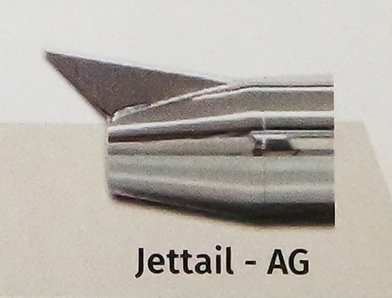 Penzl NEO-Classic Endkappe / Jettail / 80 mm / schwarz / bei Einzelkauf
