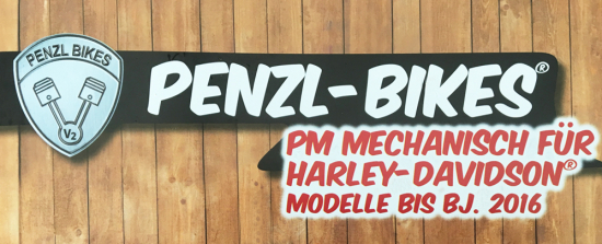 PENZL Retro Line Auspuffset verstellb. / chrom / Harley FatBoy, Softail + Crossbones / 04 -16 / EG-BE