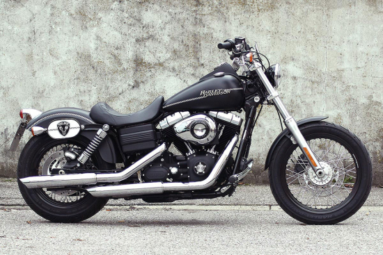 PENZL - Neo Classic Auspuffset verstellbar / chrom / Harley Dyna - StreetBob / EG-BE