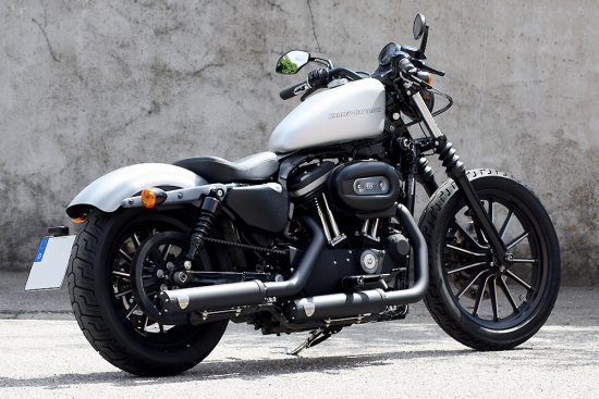 PENZL Retro Line Auspuffset / verstellbar / black / Harley Sportster / 04-13 / EG-BE