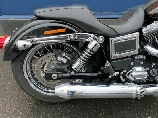 PENZL Retro Line Auspuffset / verstellbar / fein gebürstet / Harley Low Rider / 2014 - 16 / EG-BE