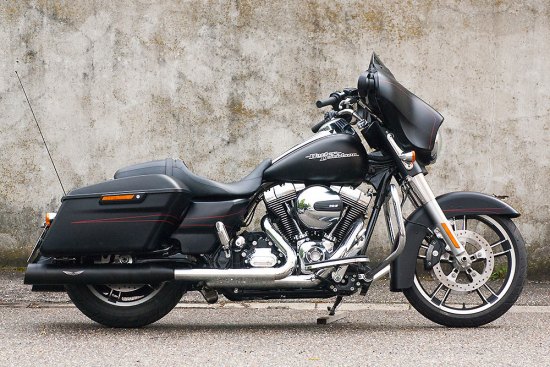 PENZL - V2-Speed Auspuff / elek. verstellb. / Black Pearl / Harley Tourer / ab 2017 / EG-BE