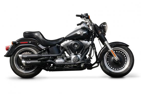 PENZL V2-Speed Auspuffset verstellb. / black ceramic / Harley Softail / 08-17 / EG-BE