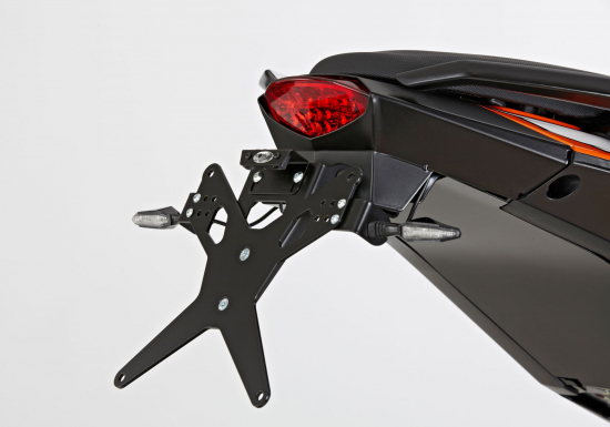 Protech - Kennzeichenhalter - inkl. Reflektor + LED-Leuchte / X-shape / black / KTM RC 390 / ab 2017