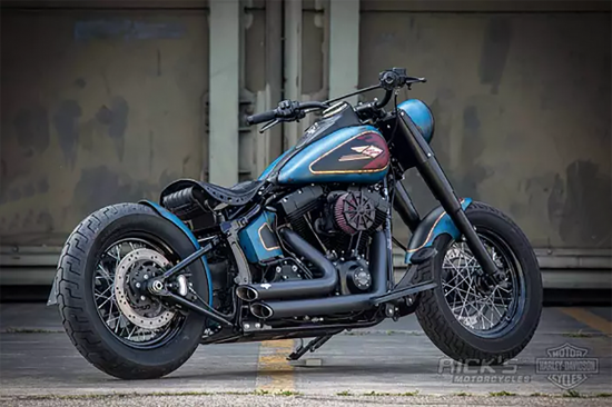 Rick´s Bobber - Heckfender - short / Stahl roh / 200 mm / HD Softail 08 - 17