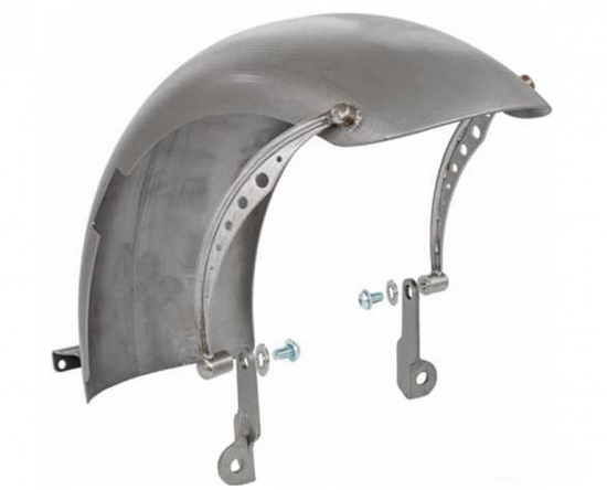 Rick´s - Bobber - Schwing-Heckfender - Set long / Stahl roh / 150 mm / HD Softail 08 - 17