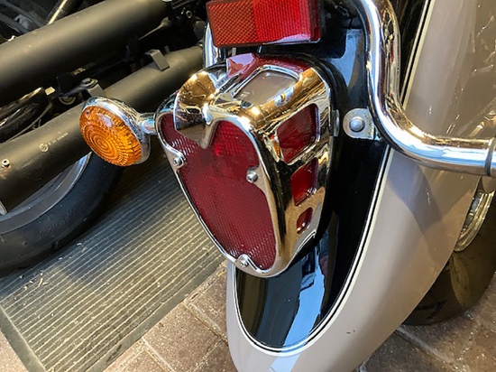 3D - Rücklichtverkleidung - Tech Glide "wunderschön"  / Yamaha XVS 650 / 1100 Classic / XVZ 1300 Royal Star / XV 1600 Wildstar - chrom