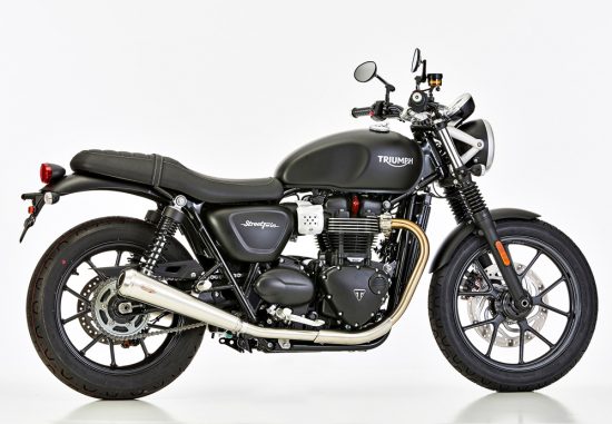Preview: SHARK RETRO Classic / TRIUMPH Street Twin / ab 2016 / SlipOn / Edelstahl poliert / ABE
