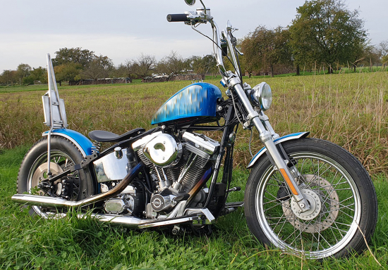 BR - Bobber - Mitschwing - Heckfender - Kit / Harley Softail / 140 b / Stahlblech roh