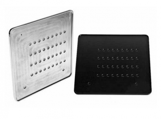 TB - KZH-PLatte - Kennzeichenträger - Inside / Billet Aluminium / silber poliert / 18 x 20 cm