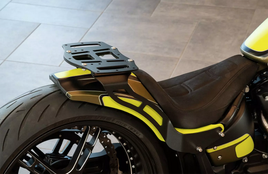 Custom - Gepäckbrücke - V2 - groß - ca 31 cm b / black / für Custom Gepäckträger // Harley + universal