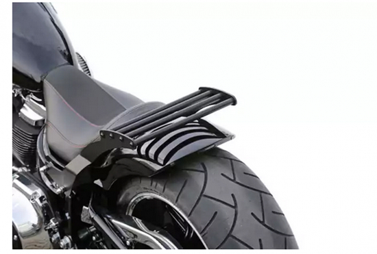 BR - Custom - Gepäckträger / Harley Fat Boy FLFB/S, Breakout FXBR/S & FXDR ab 2018 / mit flachem Steel - Fender 21" / 240/260er