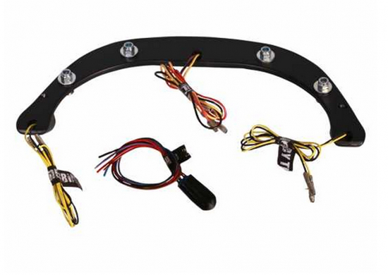 LED - Rücklicht + Blinker - HARLEY - FXDR ab 2019 + Universal / schwarz / E-Zeichen