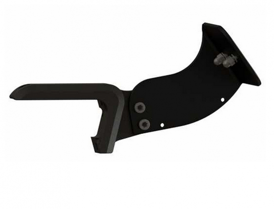 NEU: seitl. TBG - Kennzeichen-Grundh. - medium / black / HARLEY - FXDR / kein TÜV