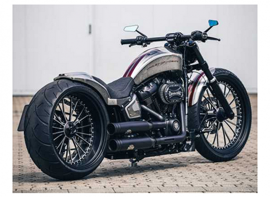 TB vorverlegt. Fußrastenanlage / V-Tech / Harley Softail 2000 - 17 / TÜV