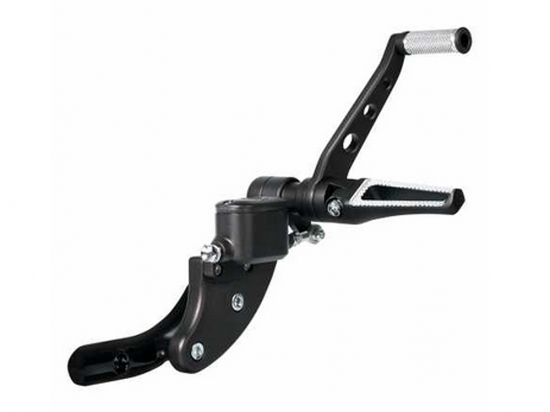 TB vorverlegt. Fußrastenanlage / V-Tech / Harley Softail 2000 - 17 / TÜV