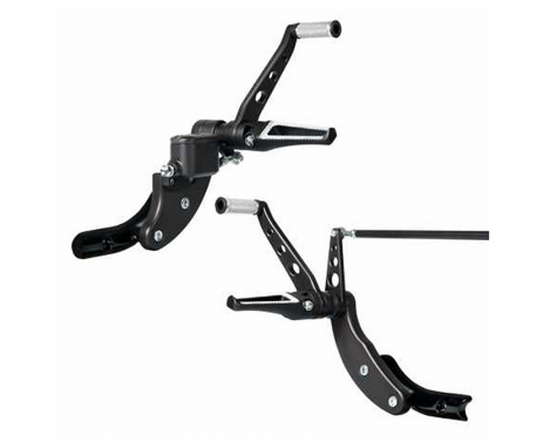 TB vorverlegt. Fußrastenanlage / V-Tech / Harley Softail 2000 - 17 / TÜV