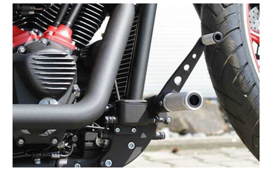 TB - Fußrastenanlage / BASE ALU / Harley VRSC 12 - 17 / TÜV