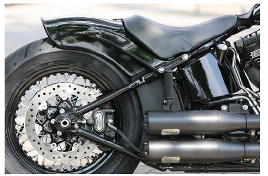 TB HECKFENDER - Harley Softail Slim GFK / FLS 2012 - 17 / 150er Reifen / Tüv