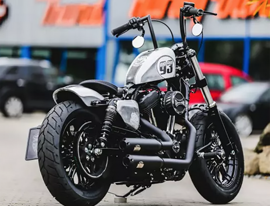 TB - HECKFENDER / "Sportster Fin GFK" / bis 160er Reifen / HARLEY Sportster / 16 - 20 / Tüv