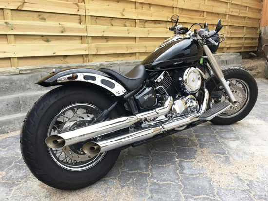 Nur bei uns: BR -  HECKFENDER - RAI 2 / 210 / GFK - kurz + rund // YAMAHA XVS 1100 + CLASSIC / 2-Pers. / TÜV