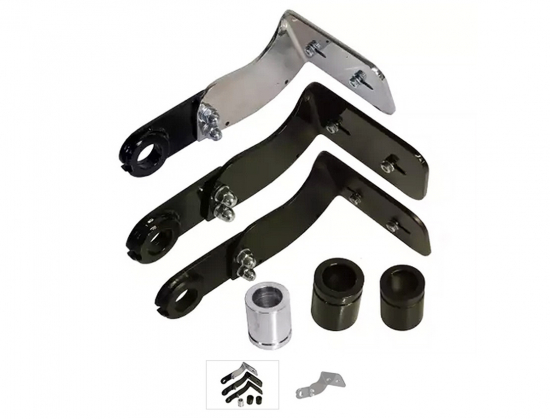 seitl. BR - Kennzeichenhalter Kompl.-Set / mittel / 3 Auswahl-Farben / HD Softail / 2008 - 17 / kein TÜV