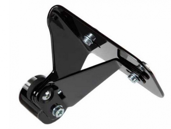 seitl. TBG-Kennzeichen-Grundhalter VA "kurz" / black / SUZUKI VL 1500 / C 1500 / VZR 1800 M / kein TÜV