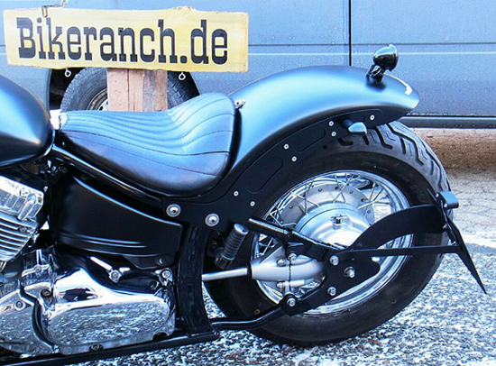 Black SALE: seitl. Kennzeichenhalter - Honda VT 600 C / Kompl.-Set / black / TÜV