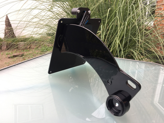 Black Sale: seitl. BR - Kennzeichenhalter - schwarz / Suzuki VL 1500 / C 1500 Intruder / Kompl. Set / TÜV