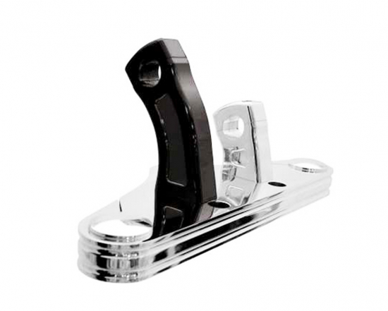 TB - RISER - Alu schwarz / 4" Höhe - Pullback / 35 mm / 1" - 25 mm / ohne KDF / Tüv