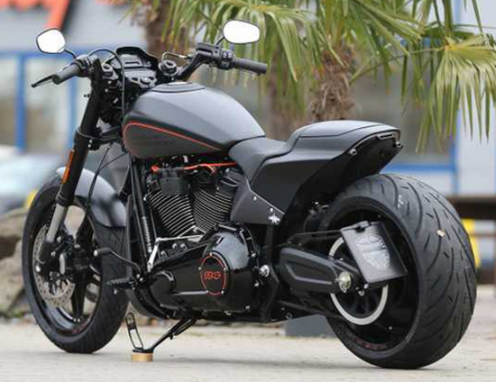 LED - Rücklicht + Blinker - HARLEY - FXDR ab 2019 + Universal / schwarz / E-Zeichen