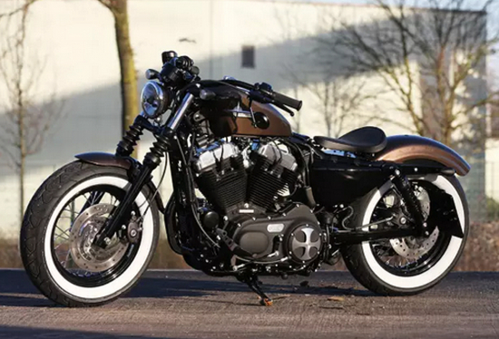 TB Schwingsattel - Halter / Harley Davidson Sportster 48 / 04 - 06 + 2010