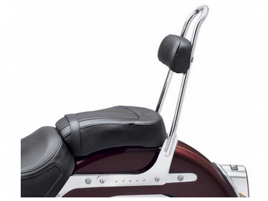 TB - Sozius Rückenpolster 4" x 8" Vinyl / schwarz / für Sissy Bar Rigid Mount 21"