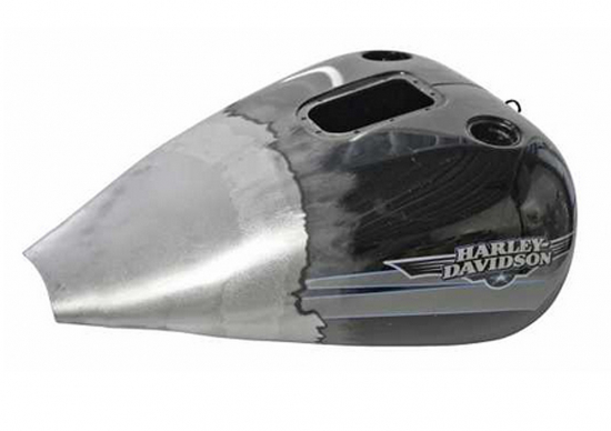 Tank-Verlängerung - länger / Stahlblech / Softail & Dyna 00 - 17 - mit einteiligem Tank
