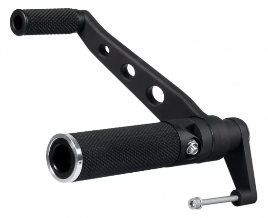 Preview: TB - Fußrastenanlage / Base Rubber / black - keine Vorverlegung / Harley VRSC 12 - 17  / TÜV
