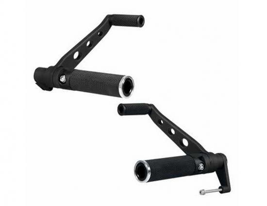TB - Fußrastenanlage / BASE RUBBER - black / keine Vorverlegung / Harley VRSC  02-11  / TÜV