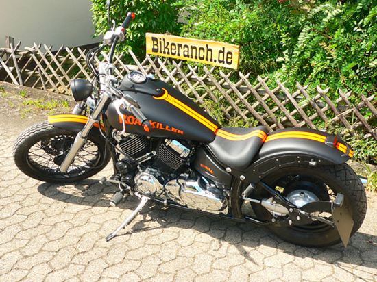 Black Sale: seitl. BR - Kennzeichenhalter - Kompl.-Set - schwarz / Yamaha XVS 650 / 1100 / TÜV