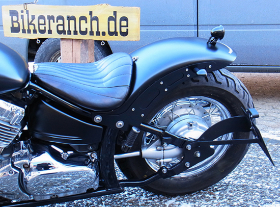 Black Sale: seitl. BR - Kennzeichenhalter - Kompl.-Set - schwarz / Yamaha XVS 650 / 1100 / TÜV