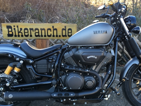 Falcon Double Groove / Yamaha SCR 950 Scrambler / 2-1 Endtopf / EURO 4 / KAT / blackmatt /n ABE